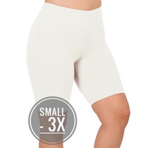 Myra Biker Short Ivory