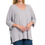 Florence 3/4 Sleeve Sweater - Light Grey