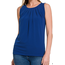 Raven Pleated Tank Light Navy