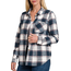 Neely Cotton Plaid Button long Sleeve Navy