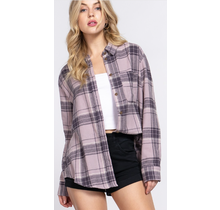 Mavis Plaid Long Sleeve - Mauve