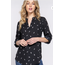 Maisie 3/4 Sleeve Blouse - Black