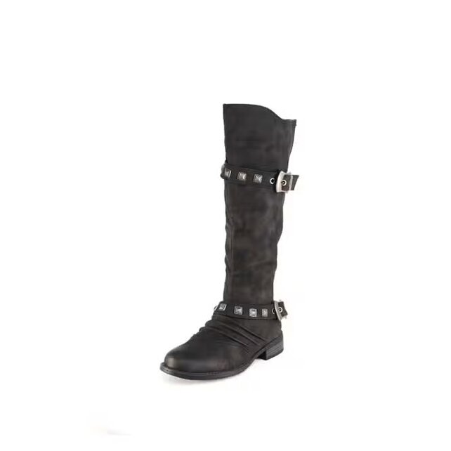 Jagger Mid-Calf Buckle Boot - Black Jagger Mid-Calf Buckle Boot - Black