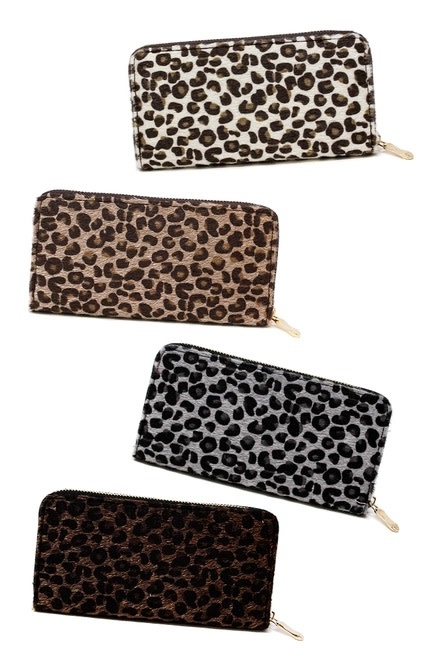 ★ Hieta★ Bella card  Leopard wallet Leopard Animal Print Wallet