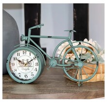 Farmhouse Blue Bicycle Clock