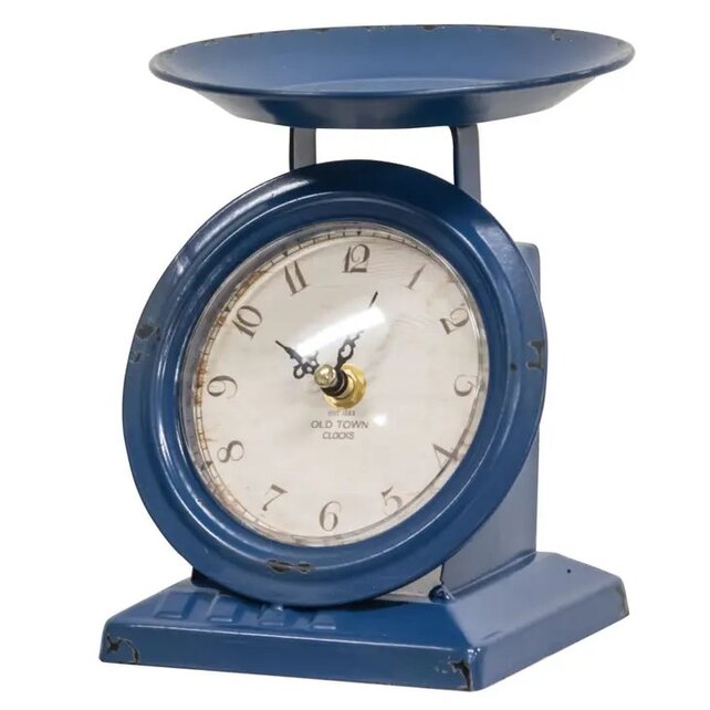Vintage Navy Old Town Scale Clock