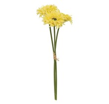 Triple Gerbera Daisy Bouquet, Light Yellow