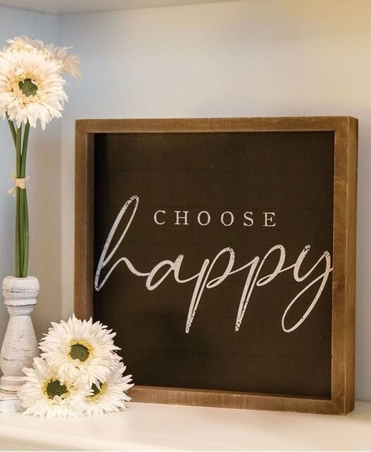 Choose Happy Chalkboard Look Frame Choose Happy Chalkboard Look Frame