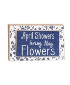 April Showers bring May Flowers Block