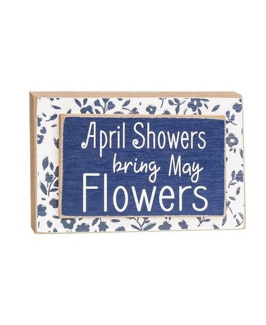 April Showers bring May Flowers Block