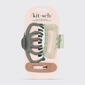 Assorted Claw Clip 3pc Set Octopus Claw Clip - Sage