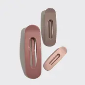 Flat Lay Claw Clip 3pc Flat- Terracotta Flat Lay Claw Clip 3pc Flat- Terracotta