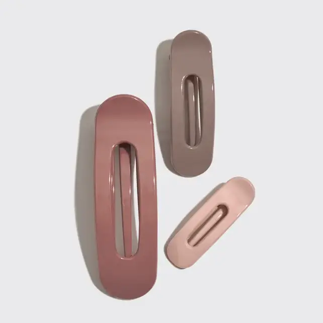 Flat Lay Claw Clip 3pc Flat- Terracotta Flat Lay Claw Clip 3pc Flat- Terracotta