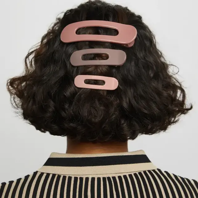 Flat Lay Claw Clip 3pc Flat- Terracotta Flat Lay Claw Clip 3pc Flat- Terracotta