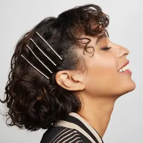 Extra Long Rhinestone Bobby Pins 4pc Set