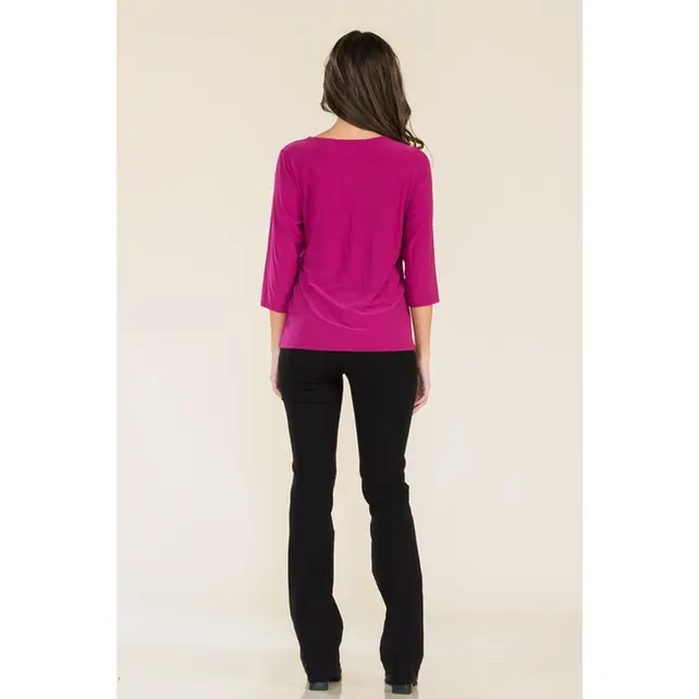 Vanna Rhinestone Side Tie Top - Fuchsia Vanna Rhinestone Side Tie Top - Fuchsia