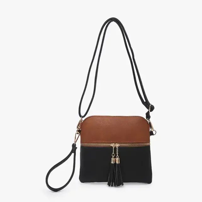 Tara Double Zip Crossbody/Wristlet