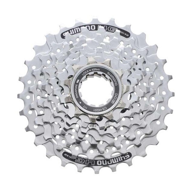 Shimano, CS-HG51, 8sp. cassette, 11-32T, 11-13-15-18-21-24-28-32 Shimano, CS-HG51, 8sp. cassette, 11-32T, 11-13-15-18-21-24-28-32