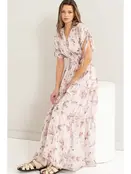 Destiny Floral Maxi Dress - Mauve