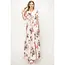 Daleyza Flower Maxi Dress - Red Bean