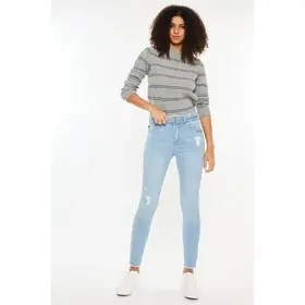 Kancan Danica High Rise Ankle Skinny Jeans