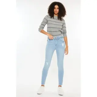 Kancan Danica High Rise Ankle Skinny Jeans