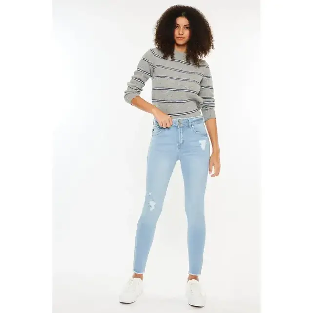 Kancan Danica High Rise Ankle Skinny Jeans