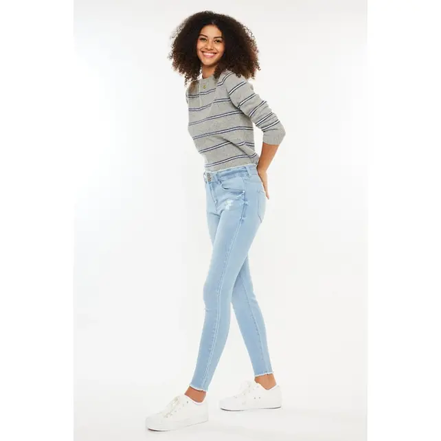 Kancan Danica High Rise Ankle Skinny Jeans