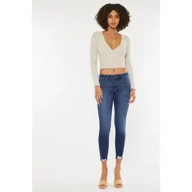 Kancan Willowbrook Mid Rise Ankle Skinny Jeans