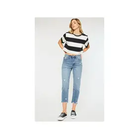 Kancan Michelle High Rise Slim Straight Leg Jeans