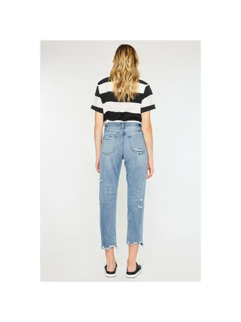 Kancan Michelle High Rise Slim Straight Leg Jeans