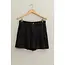 Paige Mineral Washed Linen Short - Black