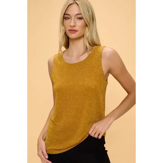 Ida  Tank Top - Gold