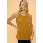 Ida  Tank Top - Gold