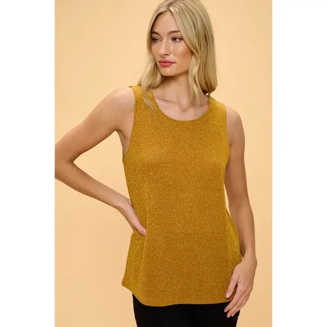 Ida  Tank Top - Gold