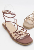 Macy Strappy Sandal - Mauve Macy Strappy Sandal - Mauve
