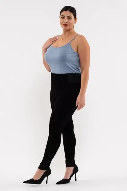 Blakely Side Elastic Skinny Bottoms - Black