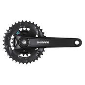 Shimano, FC-M315-2, Crankset, Speed: 7/8, BCD: Rivets, 22/36, Square, 175mm, Black, MTB Shimano, FC-M315-2, Crankset, Speed: 7/8, BCD: Rivets, 22/36, Square, 175mm, Black, MTB