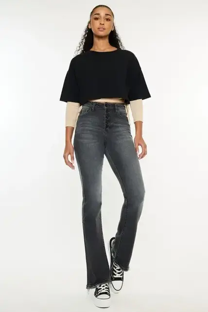 Kancan Rainn Ultra High Rise Flare Jeans