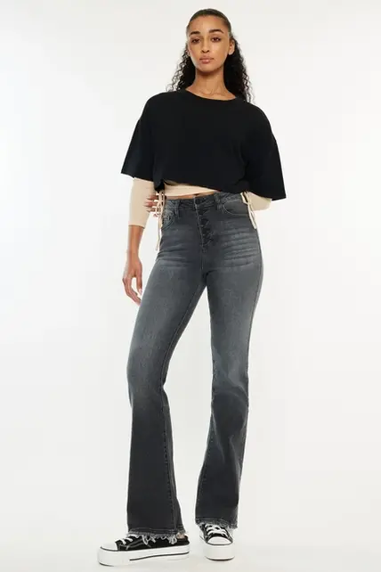 Kancan Rainn Ultra High Rise Flare Jeans
