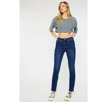 Kancan Jovi High Rise Cigarette Leg Jeans - Dark