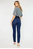 Kancan Jovi High Rise Cigarette Leg Jeans - Dark