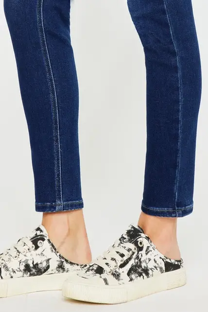 Kancan Jovi High Rise Cigarette Leg Jeans - Dark