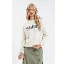 Juniper Los Angeles Print Sweater - Cream