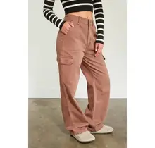 Baxley High Waisted Cargo Pant - Chestnut