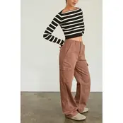 Baxley High Waisted Cargo Pant - Chestnut Baxley High Waisted Cargo Pant - Chestnut