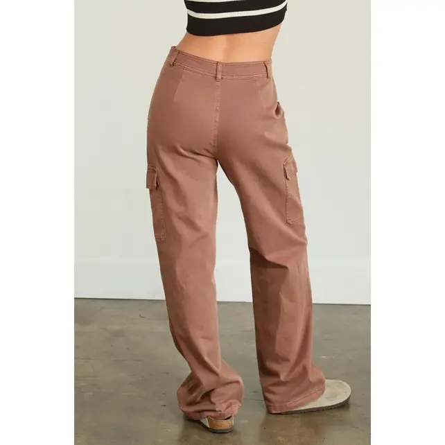 Baxley High Waisted Cargo Pant - Chestnut Baxley High Waisted Cargo Pant - Chestnut