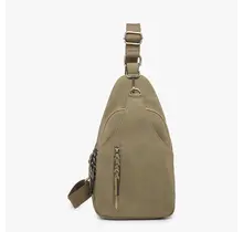 Nikki Suede Sling Pack Bag