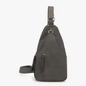 Nikki Suede Sling Pack Bag Nikki Suede Sling Pack Bag