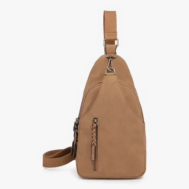 Nikki Suede Sling Pack Bag Nikki Suede Sling Pack Bag